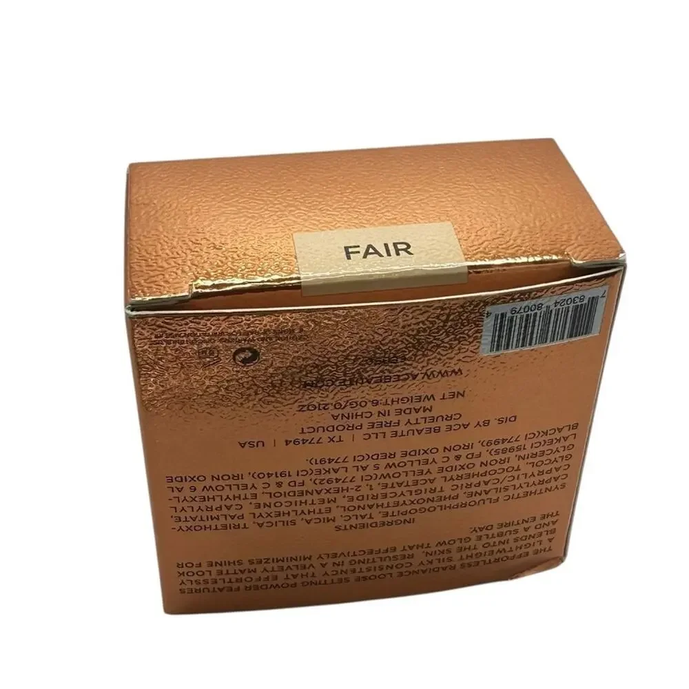 Ace Beauté Effortless Radiance Loose Setting Powder Fair 0.21 OZ NEW